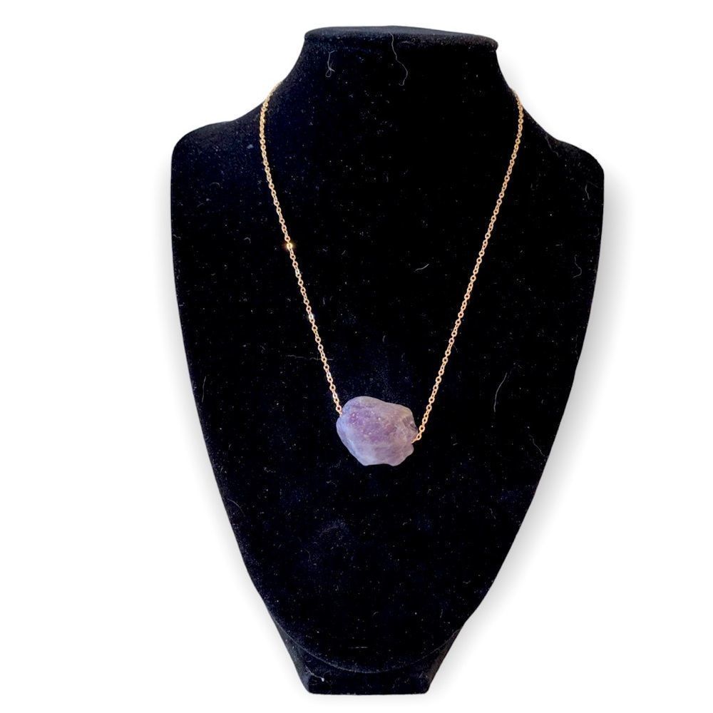Natural Gemstone Pendant Necklace